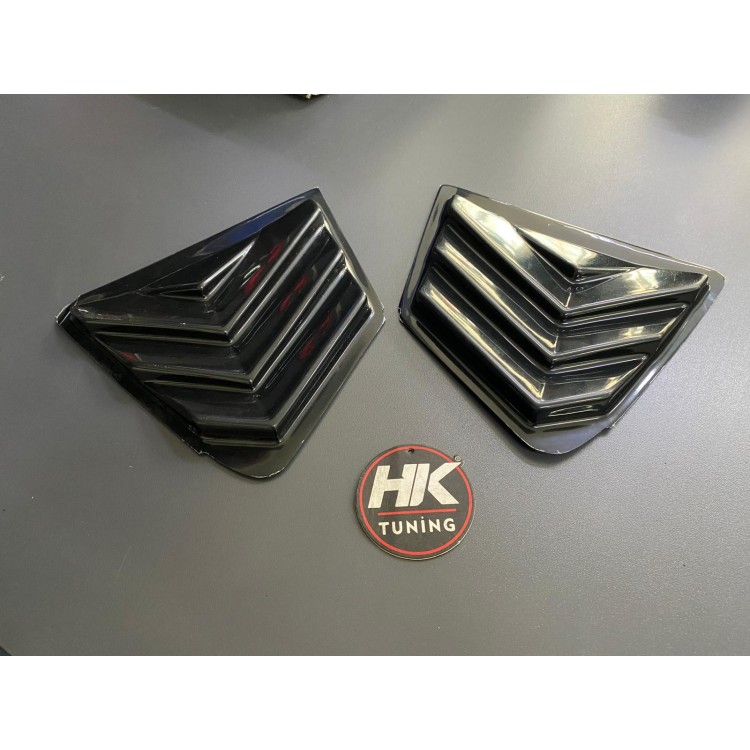 Honda Civic (FB7) 2012-2016 Kelebek Cam Kaplama Siyah 2 li (Kelebek Cam Rüzgarlığı)