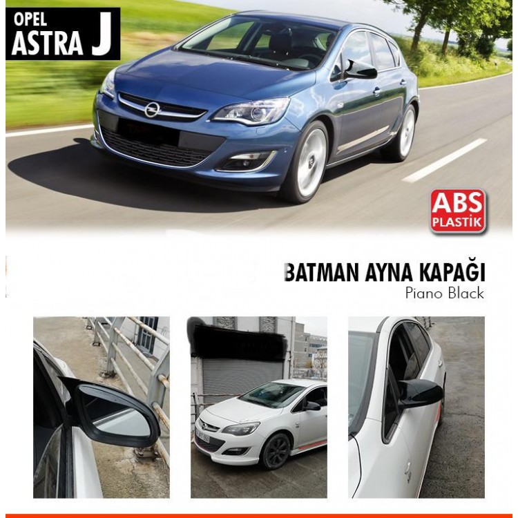 Opel Astra J (2009-2016) Bat Mirror Cover (Piano Black Color)