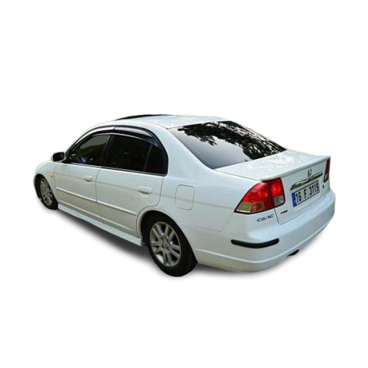 Vtec 2 Plastic White Color Painted Luggage Spoiler