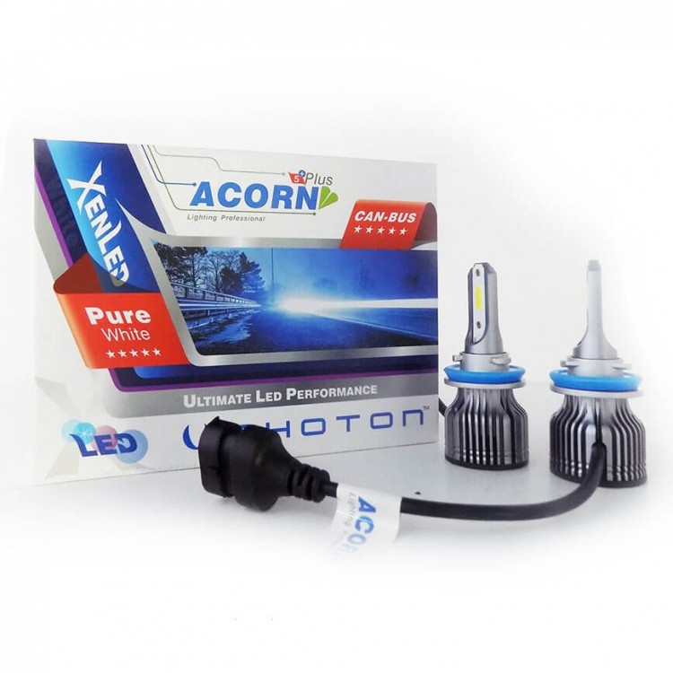 Photon Acorn H11 Photon Acorn Led Xenon Lightning Effect White Zenon  H11