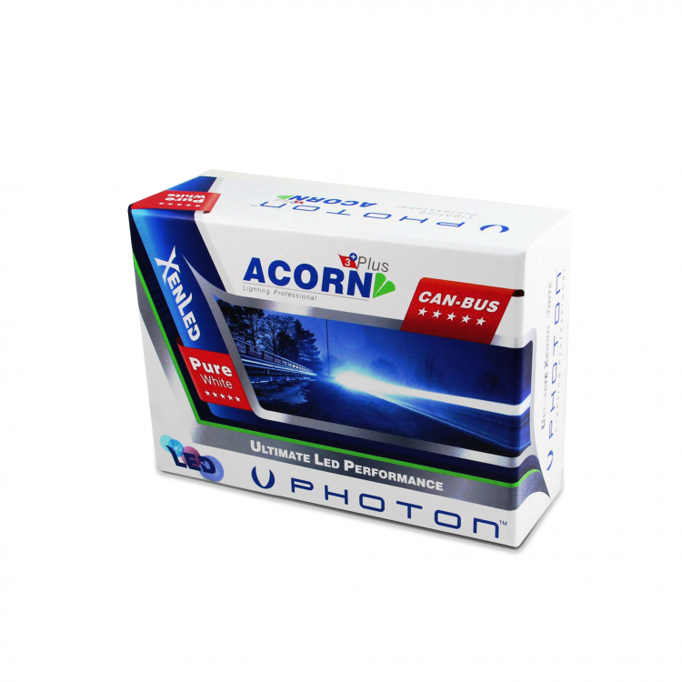 Photon Acorn H15  Photon Acorn Led Xenon Lightning Effect White Zenon  H15