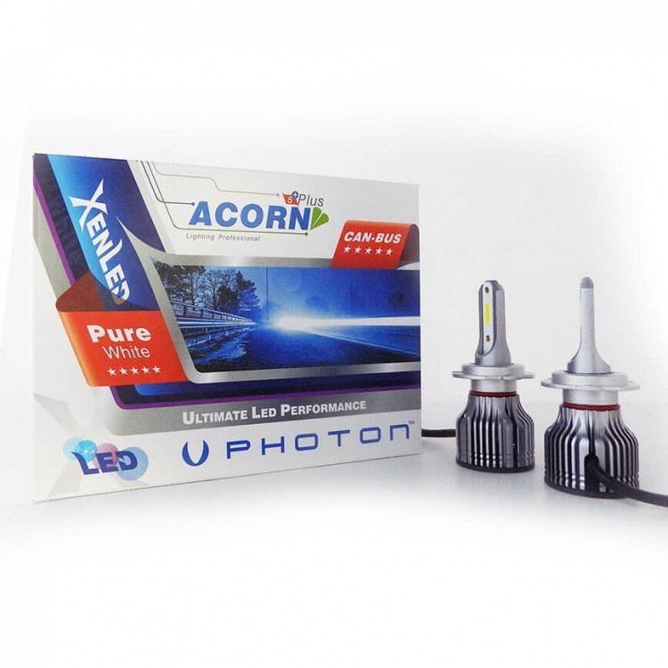 Photon Acorn H7  Photon Acorn Led Xenon Lightning Effect White Zenon  H7